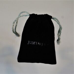 Judith Jack Vintage Dust Bag Jewelry Storage Black Velour Drawstring